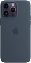 Apple silicone case with MagSafe for iPhone 14 Pro Max sturmblau 