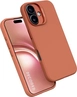 Decoded AntiMicrobial Silicone Back Cover для Apple iPhone 16 Plus sand Stone розовый