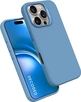 Decoded AntiMicrobial Silicone Back Cover для Apple iPhone 16 Pro Max Air синий