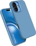Decoded AntiMicrobial Silicone Back Cover для Apple iPhone 16 Plus Air синий