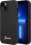 Guess Hard Cover Glitter Flakes Metal Logo for Apple iPhone 14 Plus black (GUHCP14MHGGSHK)