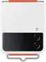 Samsung Silicone Cover with strap для Galaxy Z Flip 4 white