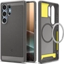 Spigen Rugged Armor (MagFit) для Samsung Galaxy S25 Ultra Marble серый