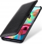 Stilgut Book Type Leather case Clip for Samsung Galaxy A71 black