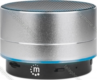 Manhattan metallic LED Speaker silver