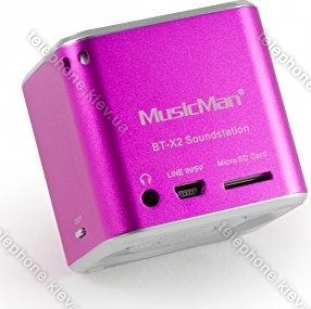 Technaxx mini MusicMan wireless Soundstation BT-X2 pink