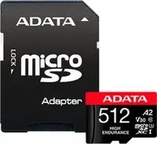 ADATA High-Endurance R100/W85 microSDXC 512GB Kit, UHS-I U3, A2, Class 10