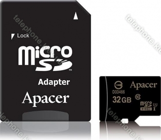 Apacer microSDHC 32GB Kit, UHS-I U1, Class 10