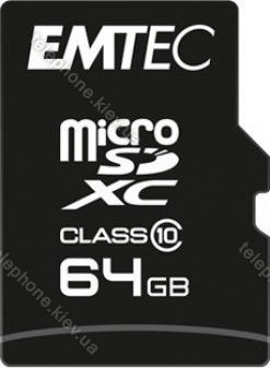 Emtec Classic R20/W12 microSDXC 64GB Kit, Class 10