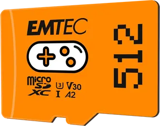 Emtec GAMING R100/W50 microSDXC 512GB, UHS-I U3, A2, Class 10