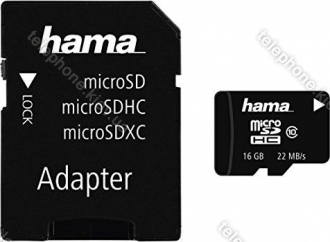 Hama High Speed microSDHC 16GB Adapter Kit, Class 10