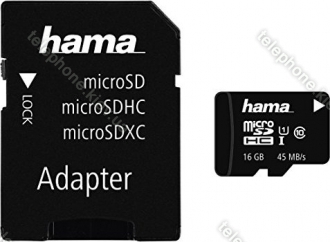 Hama R45 microSDHC 16GB Kit, UHS-I, Class 10