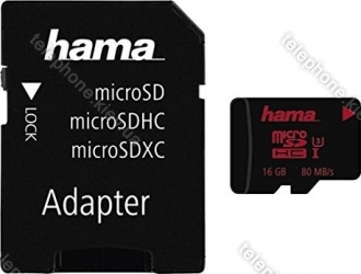 Hama R80/W30 microSDHC 16GB Kit, UHS-I U3