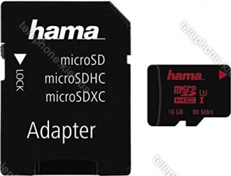 Hama R80/W30 microSDHC 16GB Kit, UHS-I U3