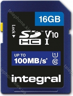 Integral High Speed R100 SDHC 16GB, UHS-I U1, Class 10