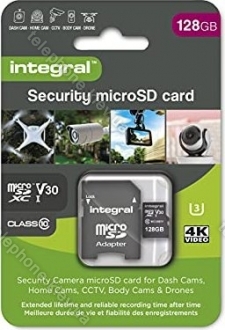 Integral Security R100/W60 microSDXC 128GB Kit, UHS-I U3, Class 10