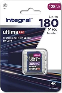 Integral Ultima Pro R180/W90 SDXC 128GB, UHS-I U3, Class 10