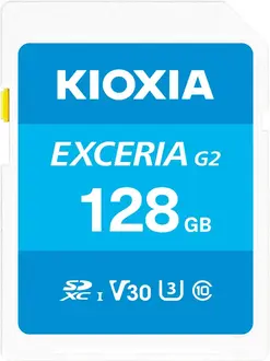 KIOXIA EXCERIA G2 R100/W50 SDXC 128GB, UHS-I U3, Class 10