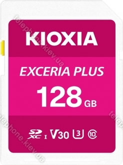 KIOXIA EXCERIA PLUS R100/W65 SDXC 128GB, UHS-I U3, Class 10