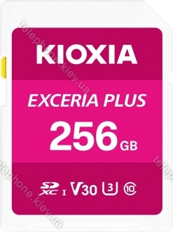 KIOXIA EXCERIA PLUS R100/W85 SDXC 256GB, UHS-I U3, Class 10
