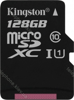 Kingston Canvas Select R80 microSDXC 128GB, UHS-I U1, Class 10