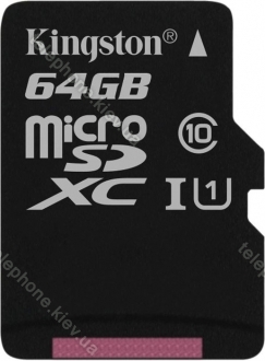 Kingston R45 microSDXC 64GB, UHS-I, Class 10