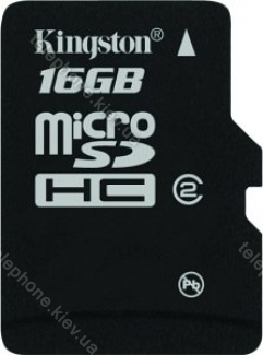 Kingston microSDHC 16GB, Class 4