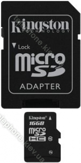Kingston microSDHC 16GB Kit, Class 10