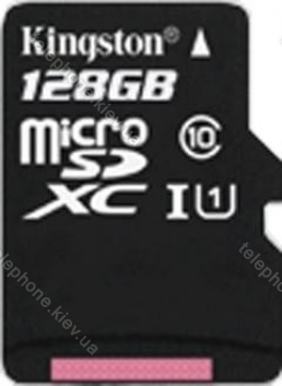 Kingston microSDXC 128GB Kit, UHS-I, Class 10