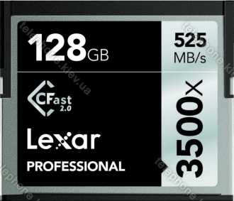 Lexar Professional 3500x R525/W445 CFast 2.0 CompactFlash Card 128GB