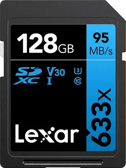 Lexar Professional 633x R95/W45 SDXC 128GB, UHS-I U3, Class 10