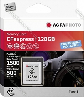 Lupus Imaging AgfaPhoto Prof. High Speed R1500/W500 CFexpress Type B 128GB