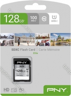 PNY Elite R100 SDXC 128GB, UHS-I U1, Class 10