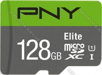 PNY Elite microSDXC 128GB, UHS-I U1, Class 10
