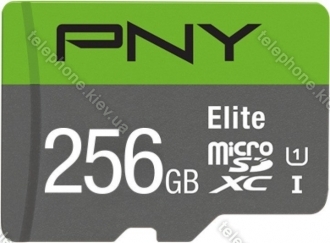 PNY Elite microSDXC 256GB, UHS-I U1, Class 10