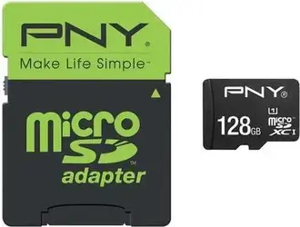 PNY High Performance R80/W25 microSDXC 128GB, UHS-I U1, Class 10