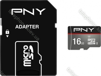 PNY Turbo Performance R100/W60 microSDHC 16GB Kit, UHS-I U3, Class 10