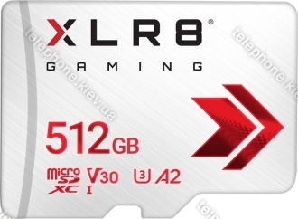 PNY XLR8 Gaming R100/W90 microSDXC 512GB, UHS-I U3, A2, Class 10
