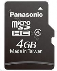 Panasonic microSDHC 4GB, Class 4