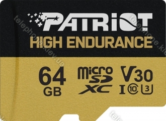 Patriot EP High Endurance R95 microSDXC 64GB Kit, UHS-I U1, A1, Class 10