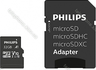 Philips microSDHC 32GB Kit, Class 10