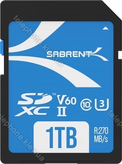 Sabrent Rocket V60 R270/W170 SDXC 1TB, UHS-II U3, Class 10