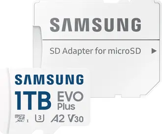 Samsung EVO Plus 2024 R160 microSDXC 1TB Kit, UHS-I U3, A2, Class 10