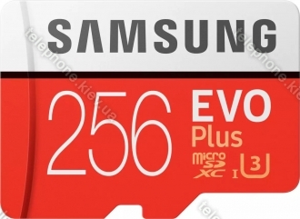 Samsung EVO Plus R100/W90 microSDXC 256GB Kit, UHS-I U3, Class 10