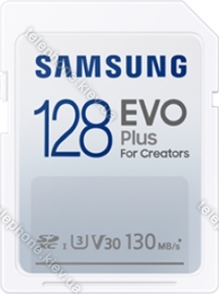 Samsung EVO Plus for Creators R130 SDXC 128GB, UHS-I U3, Class 10