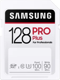 Samsung PRO Plus for Professionals R100/W90 SDXC 128GB, UHS-I U3, Class 10