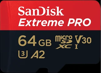 SanDisk Extreme PRO R200/W90 microSDXC 64GB Kit, UHS-I U3, A2, Class 10