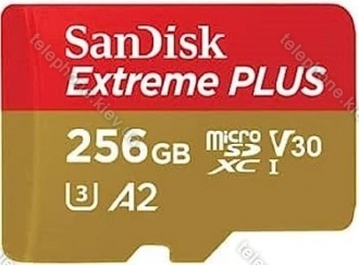 SanDisk Extreme PLUS R200/W140 microSDXC 256GB Kit, UHS-I U3, A2, Class 10