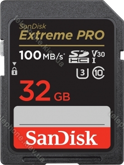 SanDisk Extreme PRO R100/W90 SDHC 32GB, UHS-I U3, Class 10