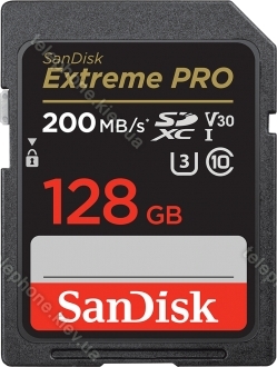 SanDisk Extreme PRO R200/W90 SDXC 128GB, UHS-I U3, Class 10